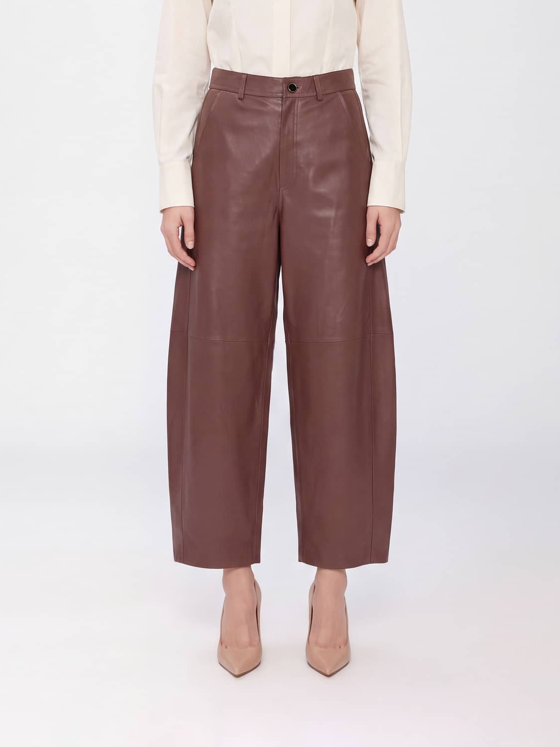 ALYSI PANTS: Pants woman Alysi, Brown - Img 1