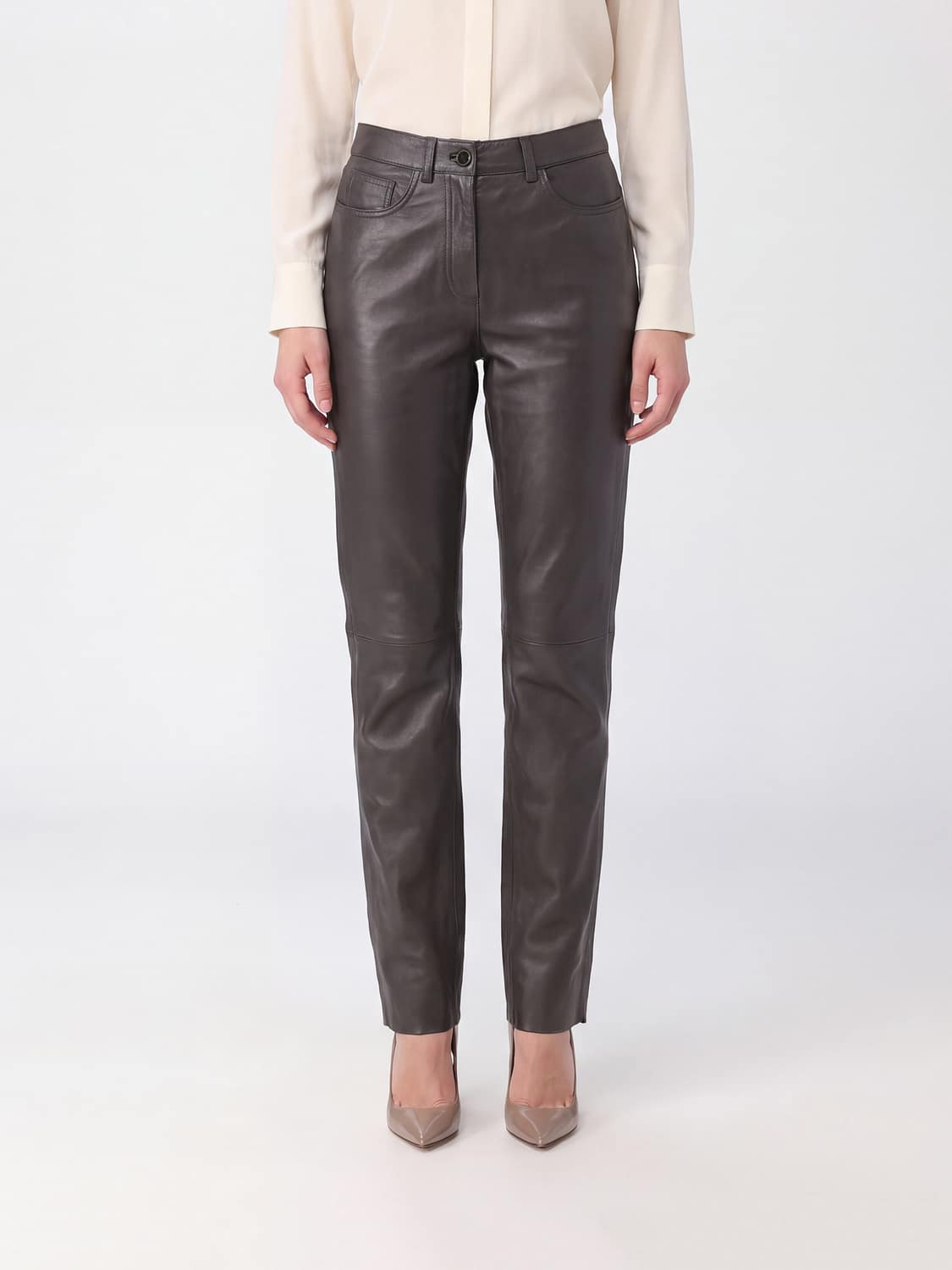 ALYSI PANTS: Pants woman Alysi, Brown - Img 1
