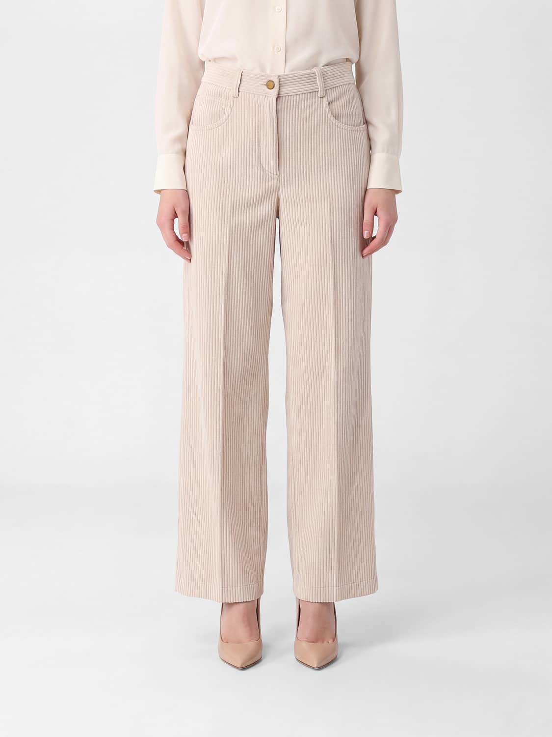 ALYSI PANTS: Pants woman Alysi, Brown - Img 1