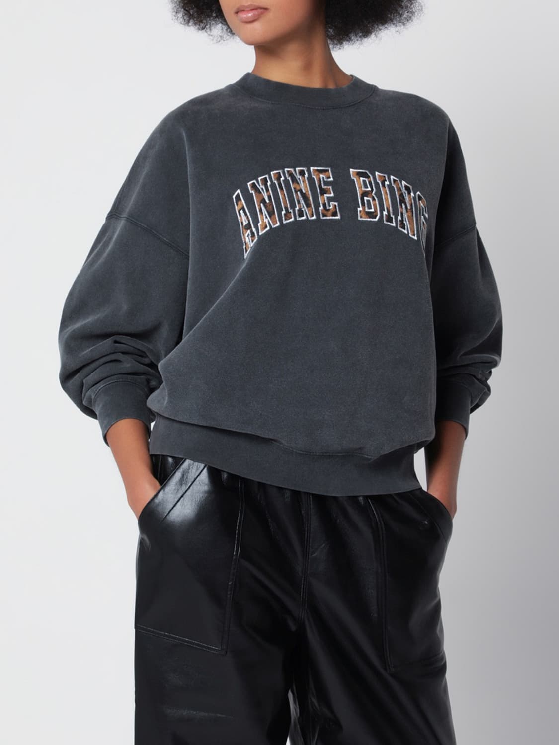 ANINE BING SWEATSHIRT: Sweatshirt damen Anine Bing, Schwarz - Img 1