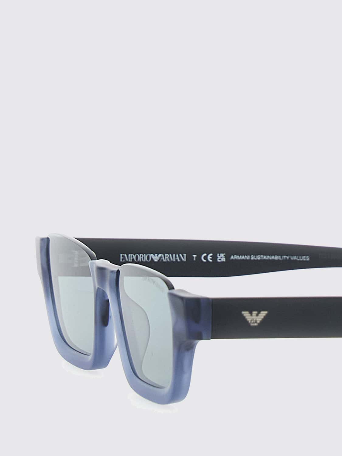 EMPORIO ARMANI SUNGLASSES: Sunglasses men Emporio Armani, Black - Img 2