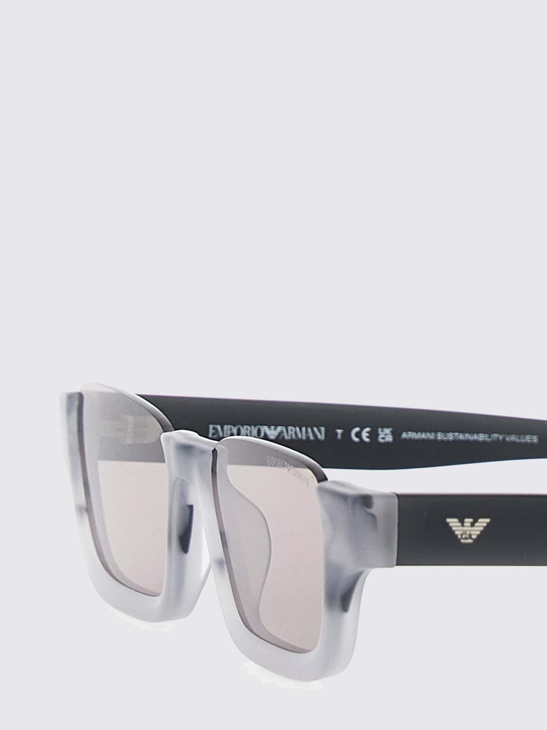 EMPORIO ARMANI SUNGLASSES: Sunglasses men Emporio Armani, Black - Img 2