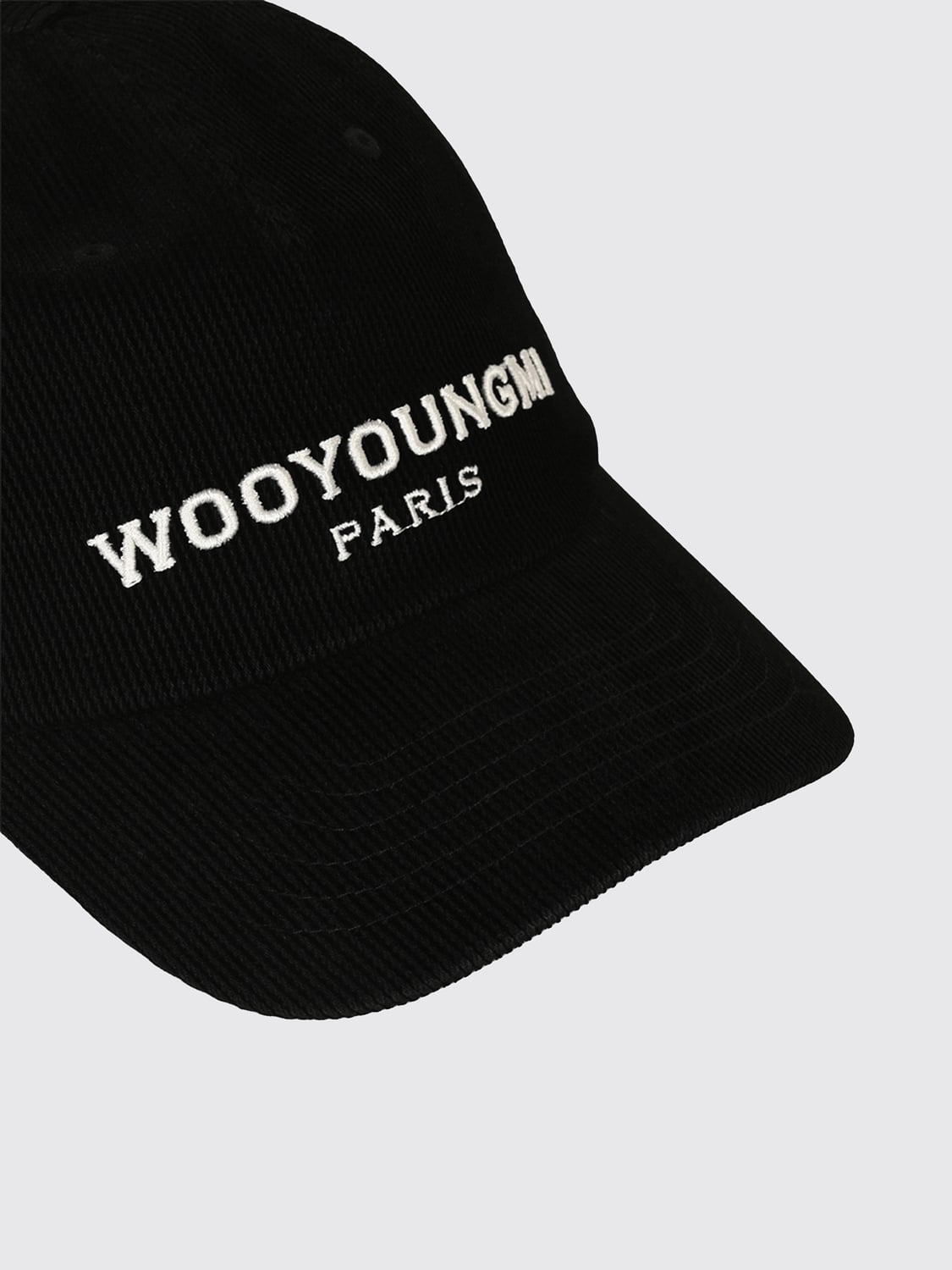 WOOYOUNGMI HAT: Hat men Wooyoungmi, Black - Img 3