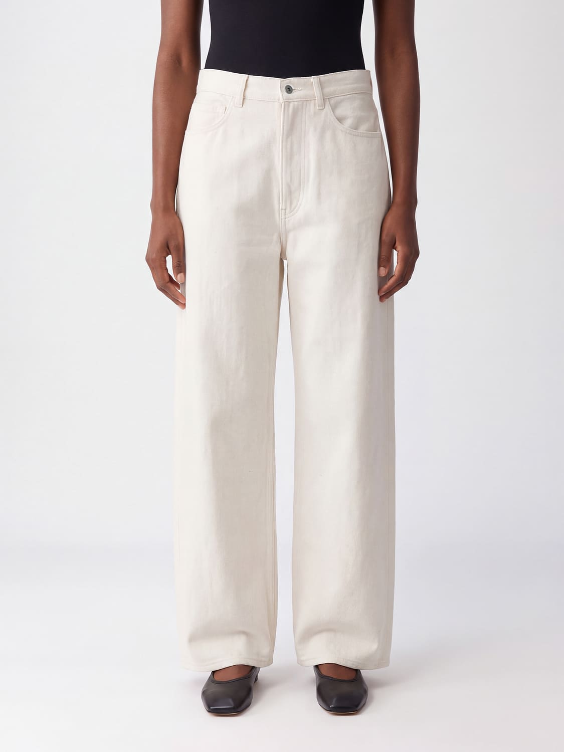 AURALEE PANTS: Pants woman Auralee, Ivory - Img 1