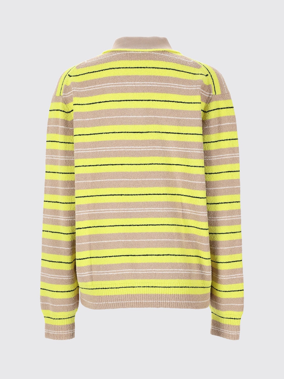 PAUL SMITH POLO: Polo en maille de coton Paul Smith à rayures à manches longues avec logo, Jaune - Img 3