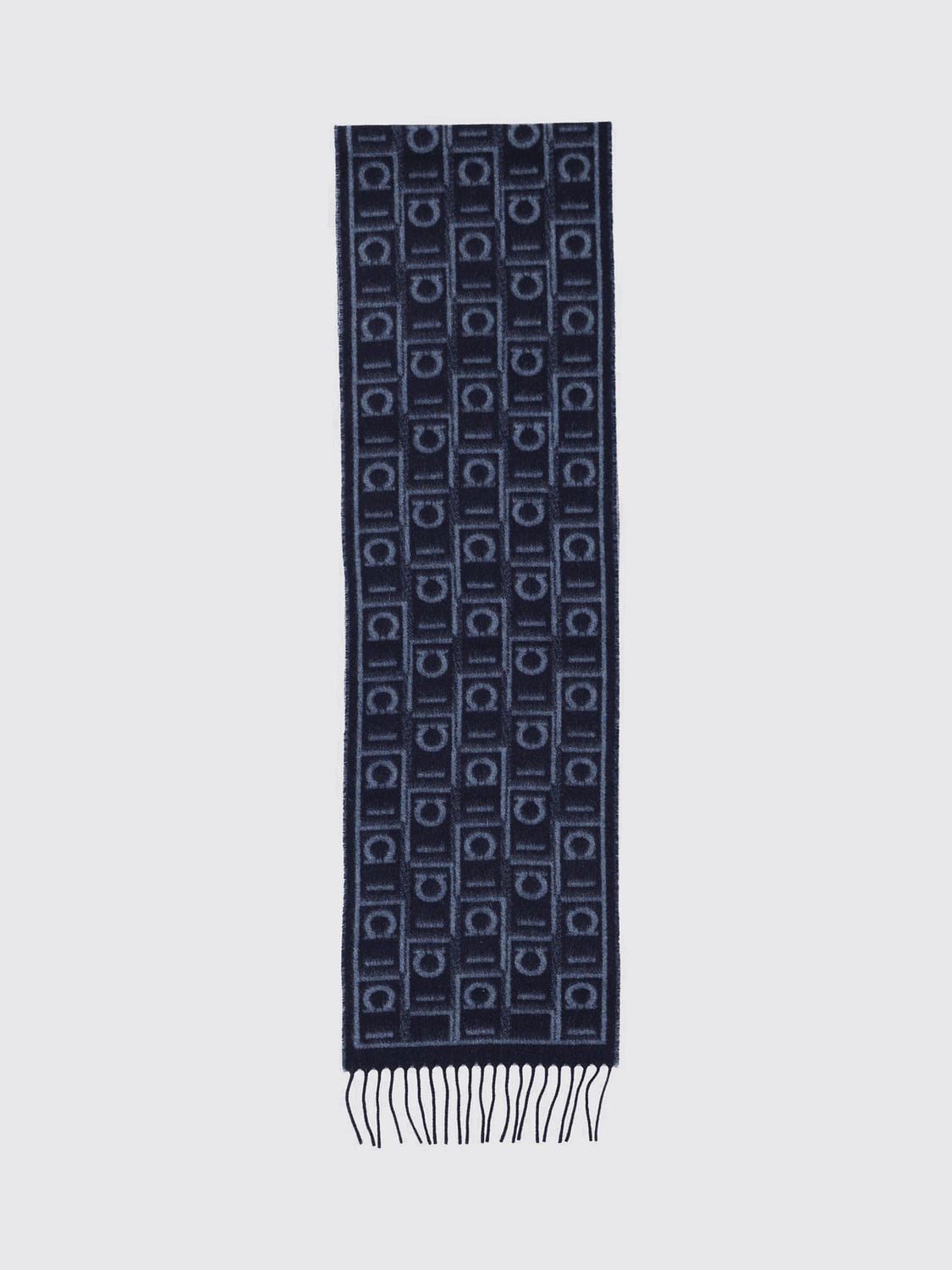 FERRAGAMO SCARF: Scarf men Ferragamo, Blue - Img 1