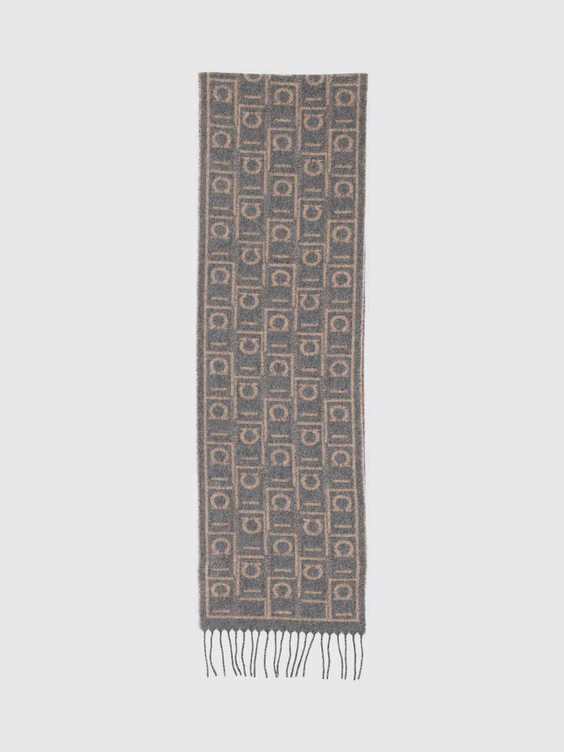 FERRAGAMO SCARF: Scarf men Ferragamo, Grey - Img 1