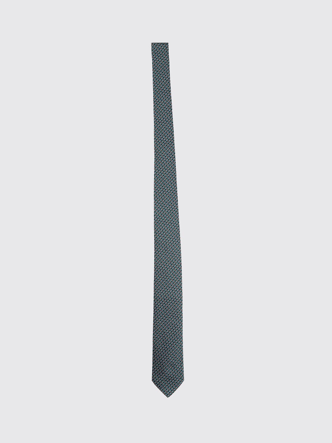 FERRAGAMO TIE: Tie men Ferragamo, Green - Img 1
