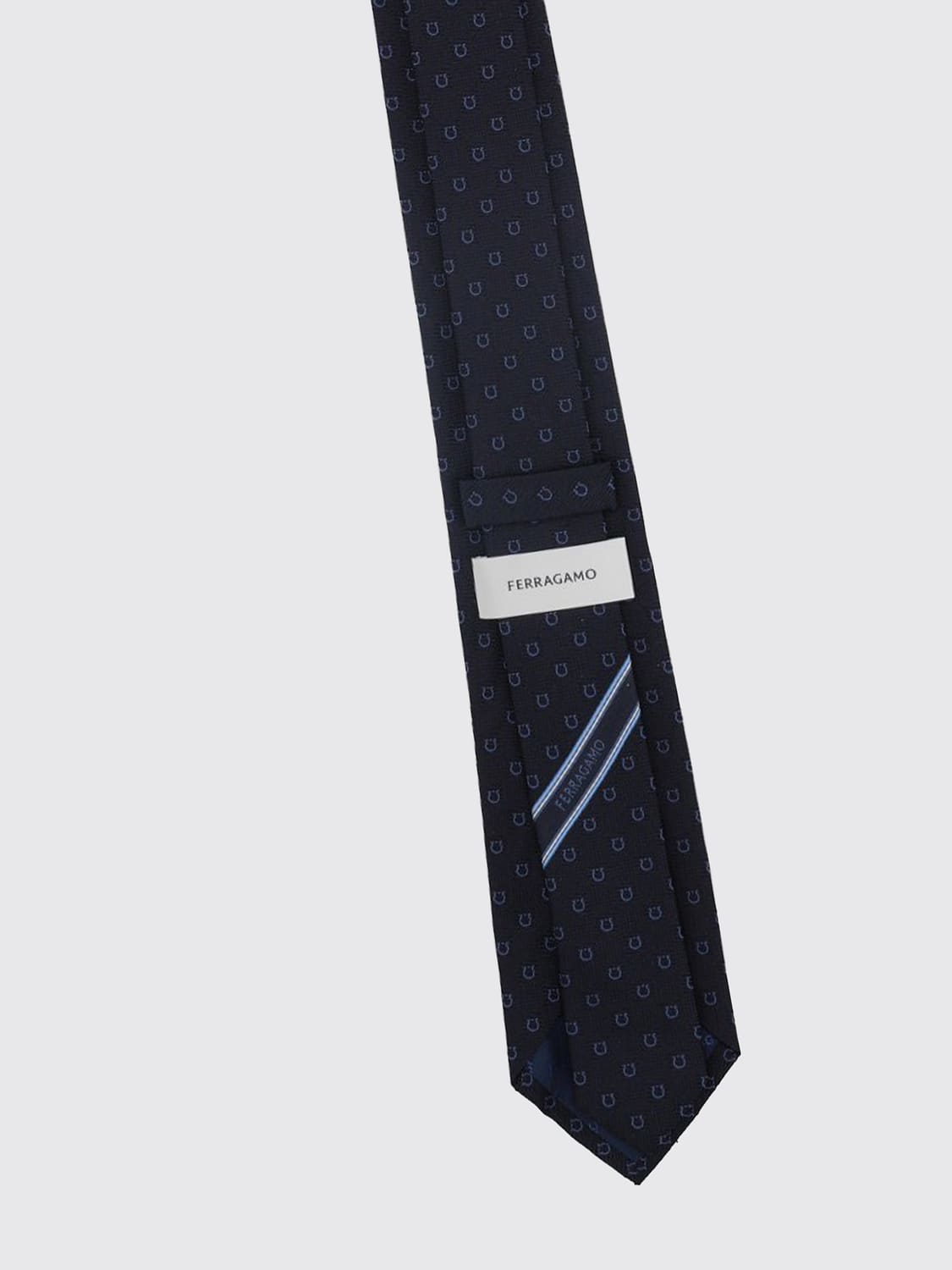 FERRAGAMO TIE: Tie men Ferragamo, Blue - Img 2