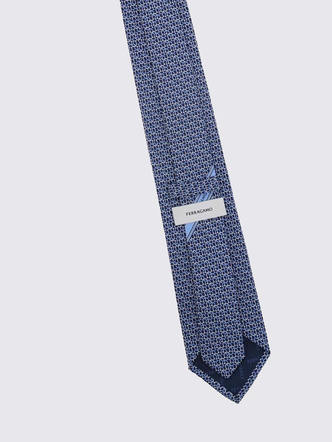 FERRAGAMO TIE: Tie men Ferragamo, Blue - Img 2