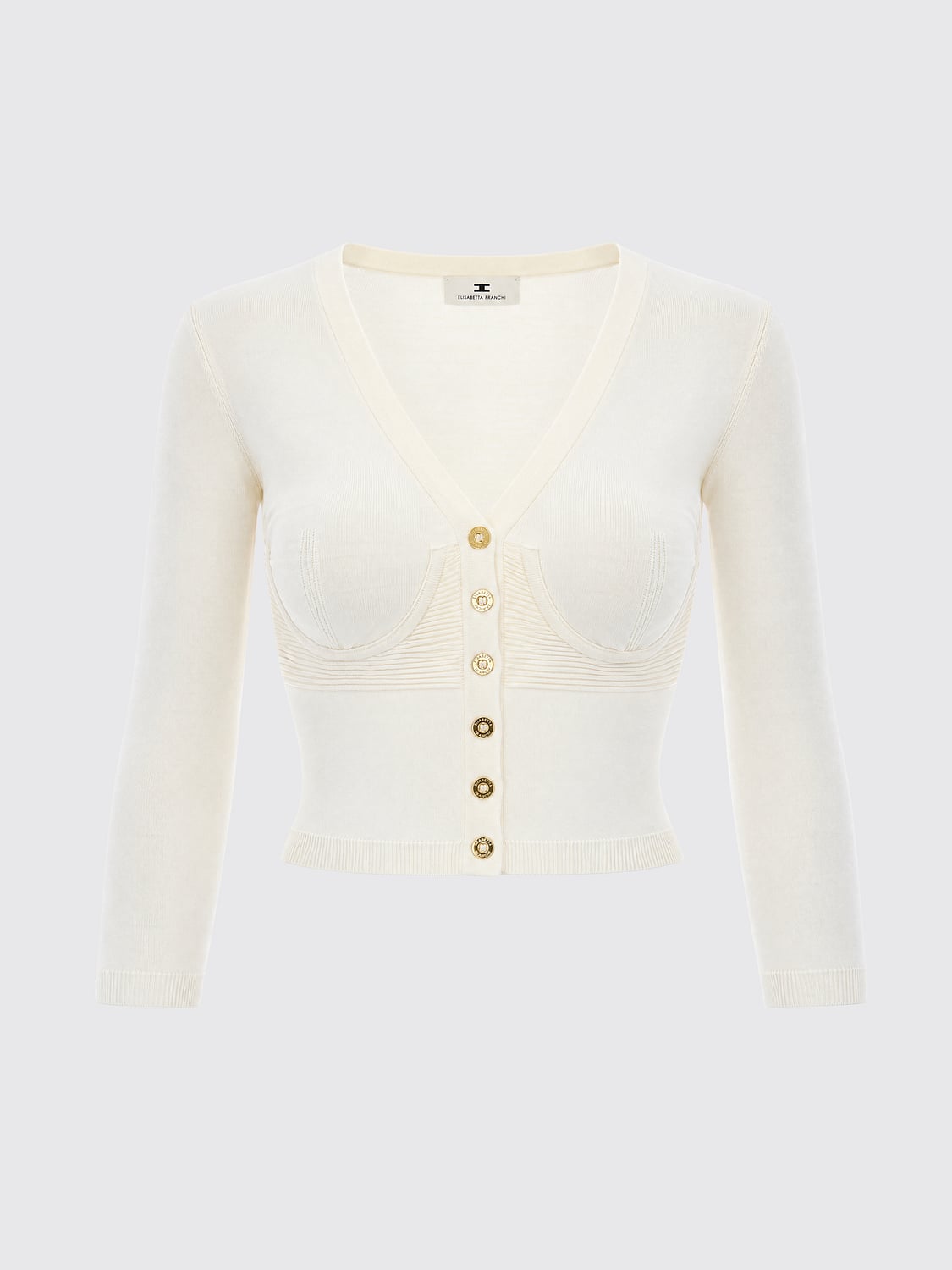 ELISABETTA FRANCHI JERSEY: Jersey mujer Elisabetta Franchi, Blanco - Img 2