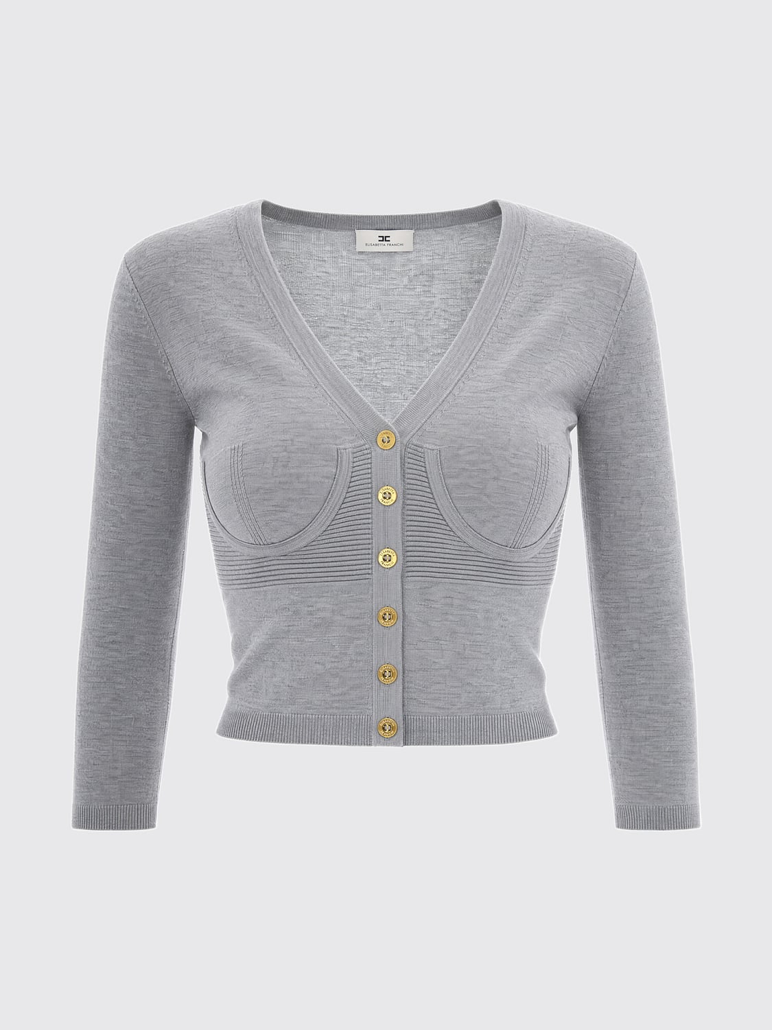 ELISABETTA FRANCHI JERSEY: Jersey mujer Elisabetta Franchi, Gris - Img 2