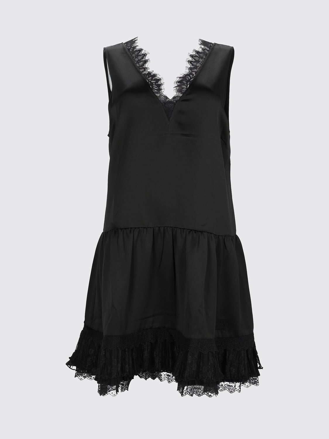 GANNI KLEID: Kleid damen Ganni, Schwarz - Img 2