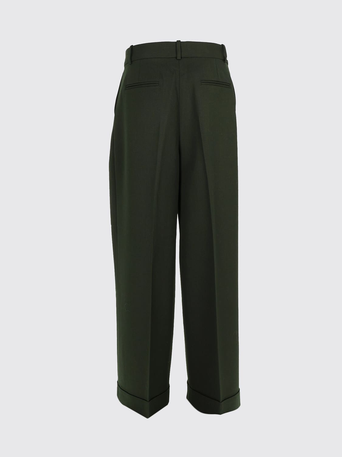 GANNI PANTALONI: Pantaloni donna Ganni, Verde - Img 3