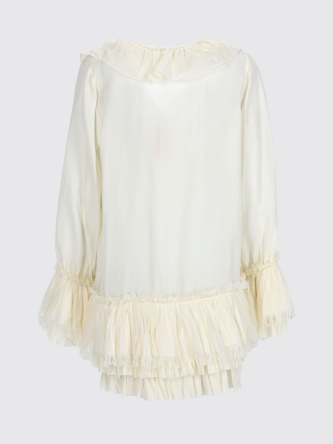 GANNI HEMDBLUSE: Hemdbluse damen Ganni, Ivory - Img 3