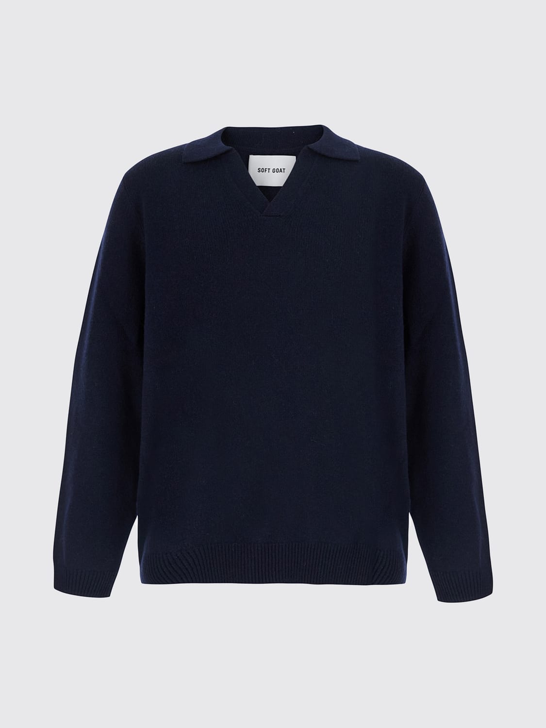 SOFT GOAT SWEATER: Sweater men Soft Goat, Blue - Img 2