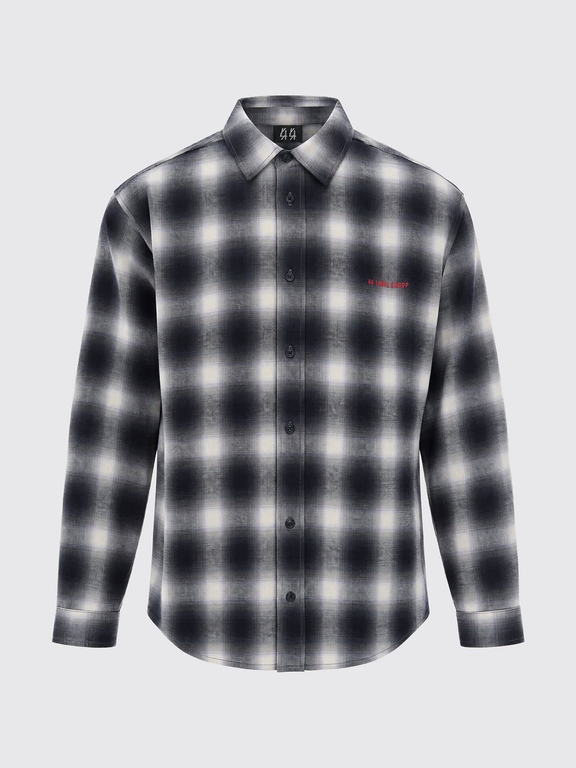 44 LABEL GROUP SHIRT: Shirt men 44 Label Group, Grey - Img 2