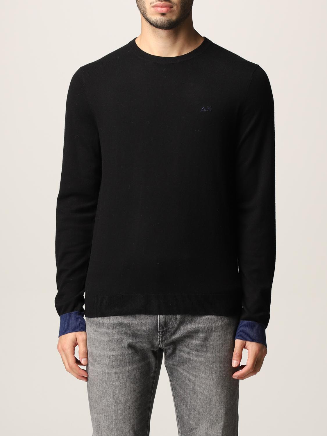 SUN68 SWEATER: Sweater men Sun 68, Black - Img 1