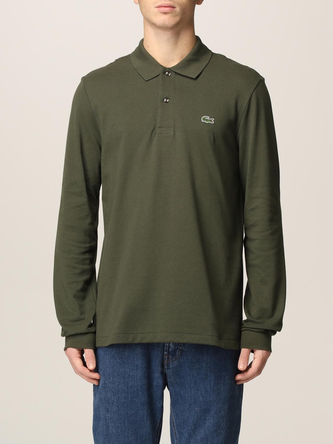 LACOSTE Pull homme Vert Militaire Polo Lacoste L1312 en ligne sur GIGLIO.COM