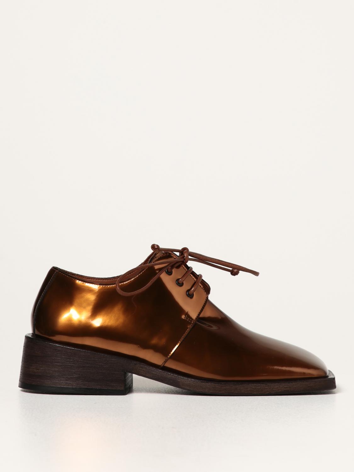 Marsèll Spatoletto Derby shoes in laminated leather - Bronze