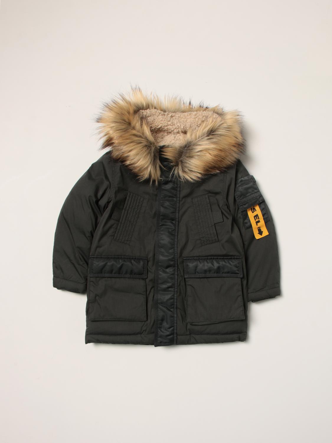 DIESEL MANTEL: Diesel Mädchen Mantel, Military - Img 1