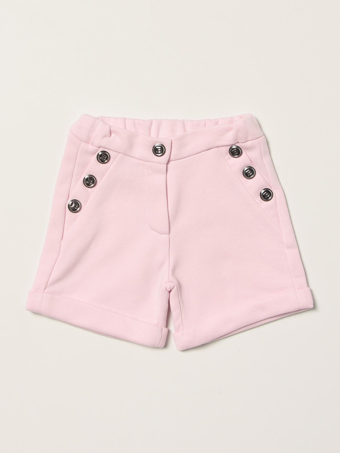 BALMAIN SHORT: Shorts enfant Balmain, Rose - Img 1