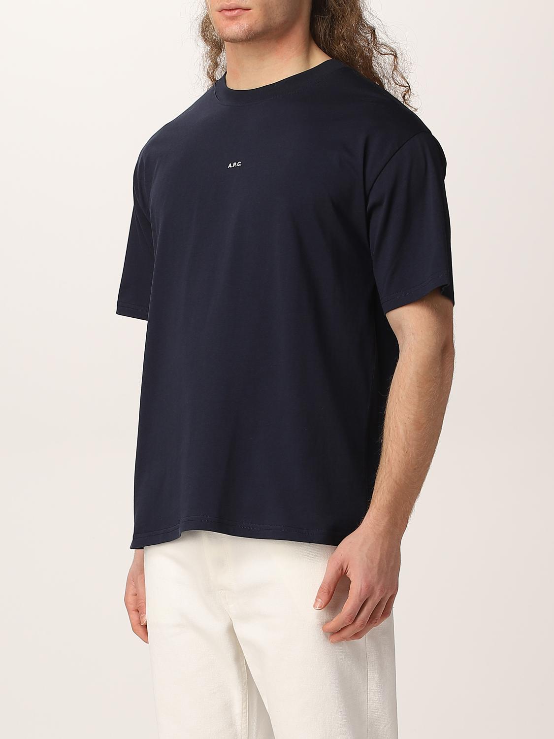 A.P.C. CAMISETA: Camiseta hombre A.P.C., Azul Oscuro - Img 3