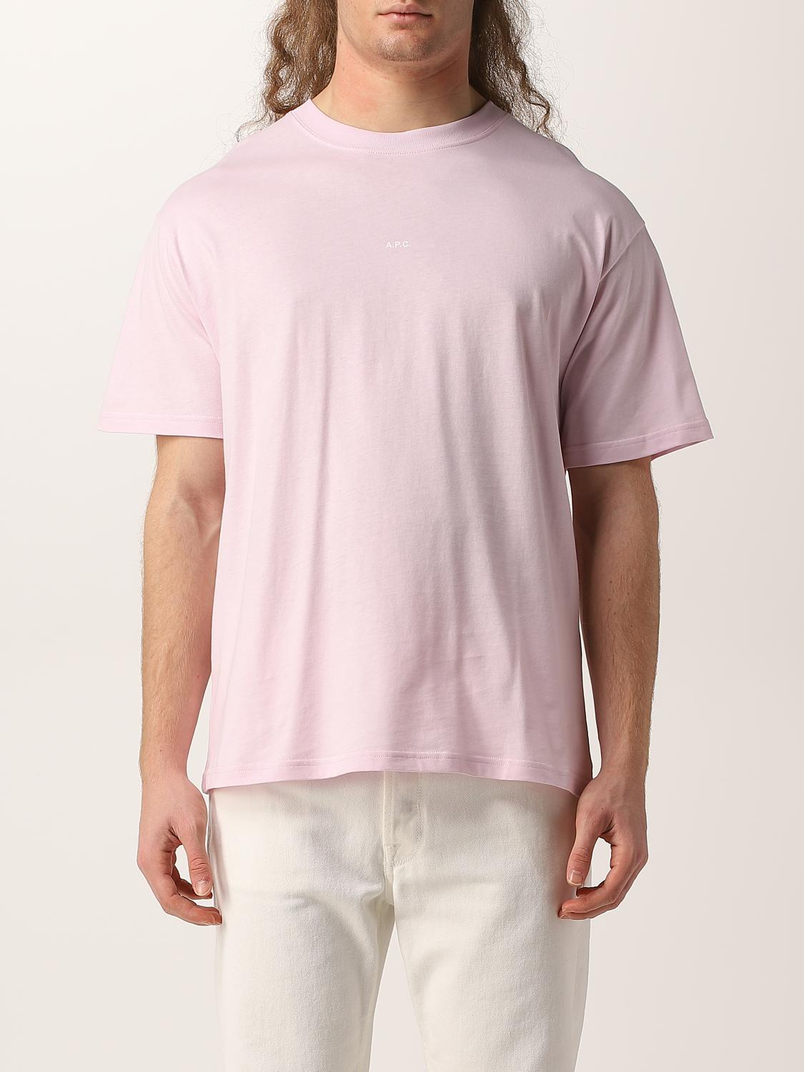 A.P.C. CAMISETA: Camiseta hombre A.P.C., Rosa - Img 1