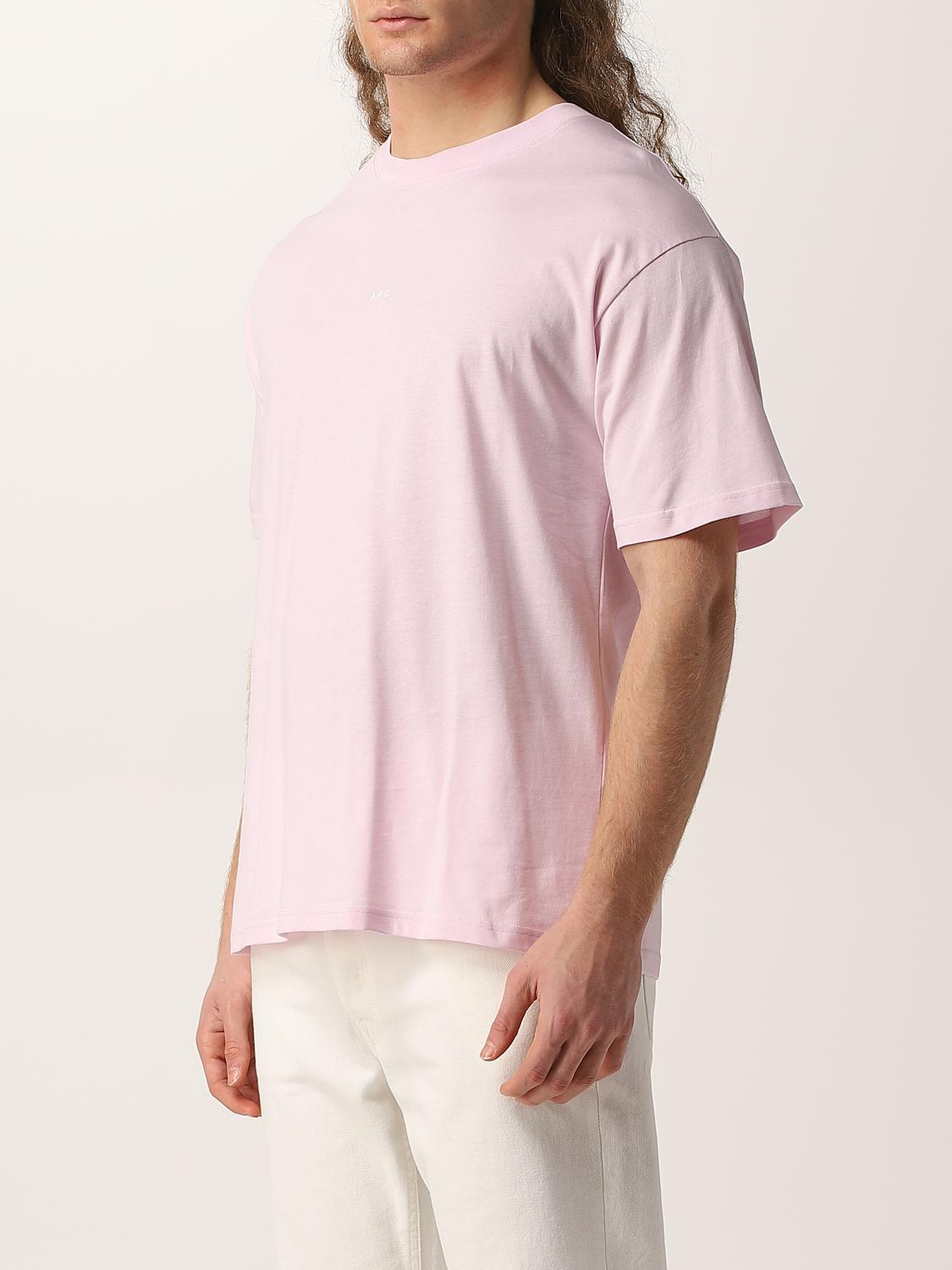A.P.C. CAMISETA: Camiseta hombre A.P.C., Rosa - Img 3