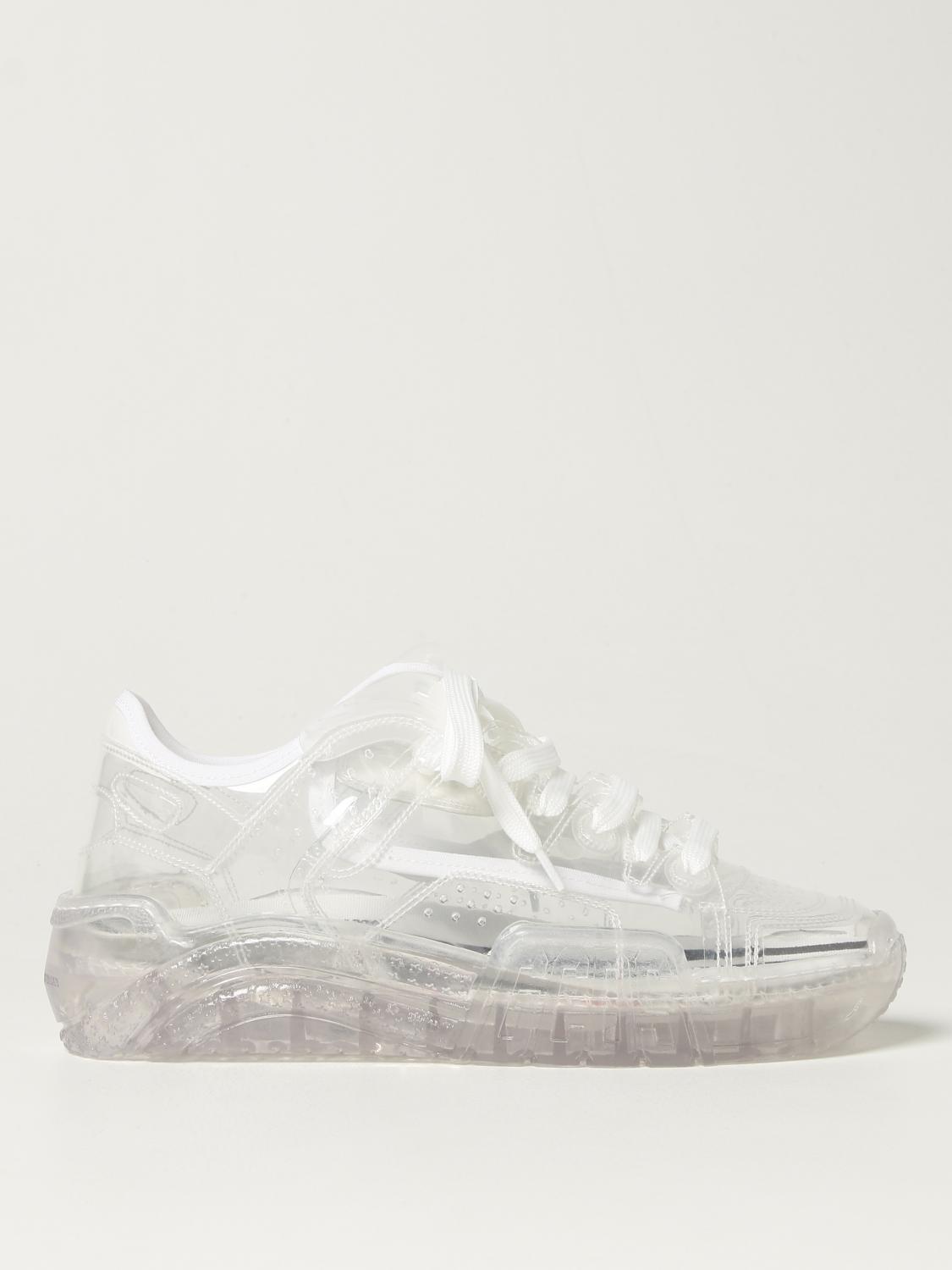 GCDS: Skate sneakers in transparent pvc - White | GCDS