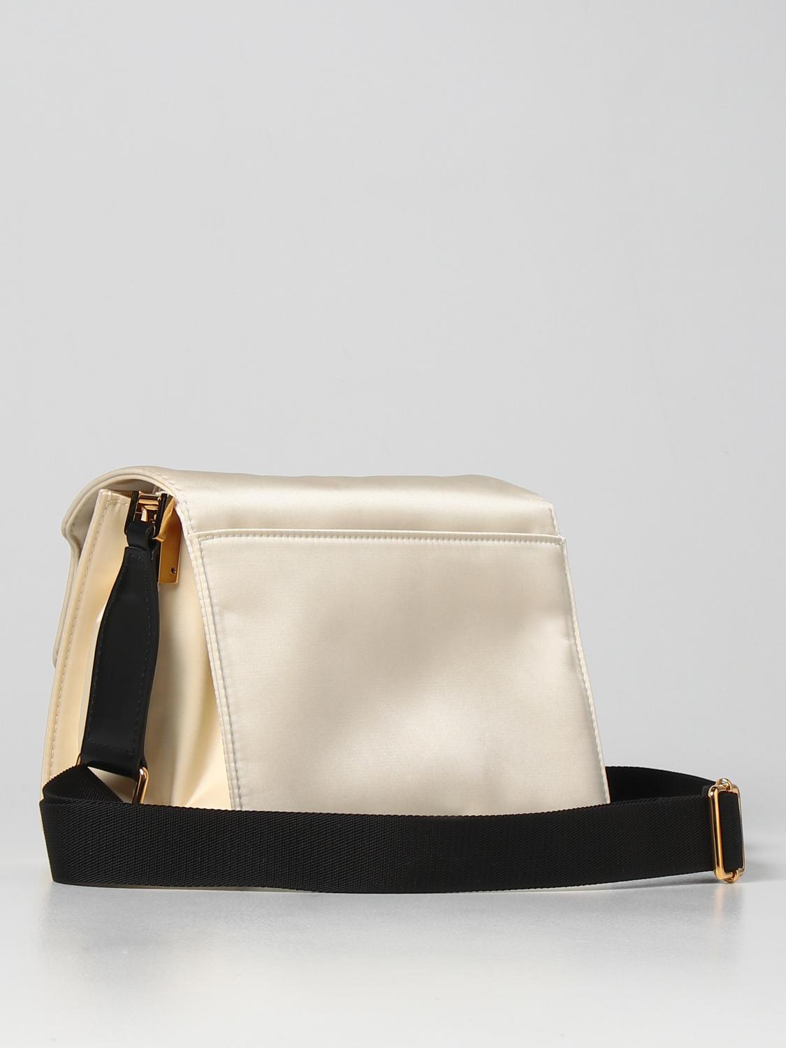 MARNI BORSA MINI: Borsa Trunk Soft Marni in tessuto , Bianco - Img 2