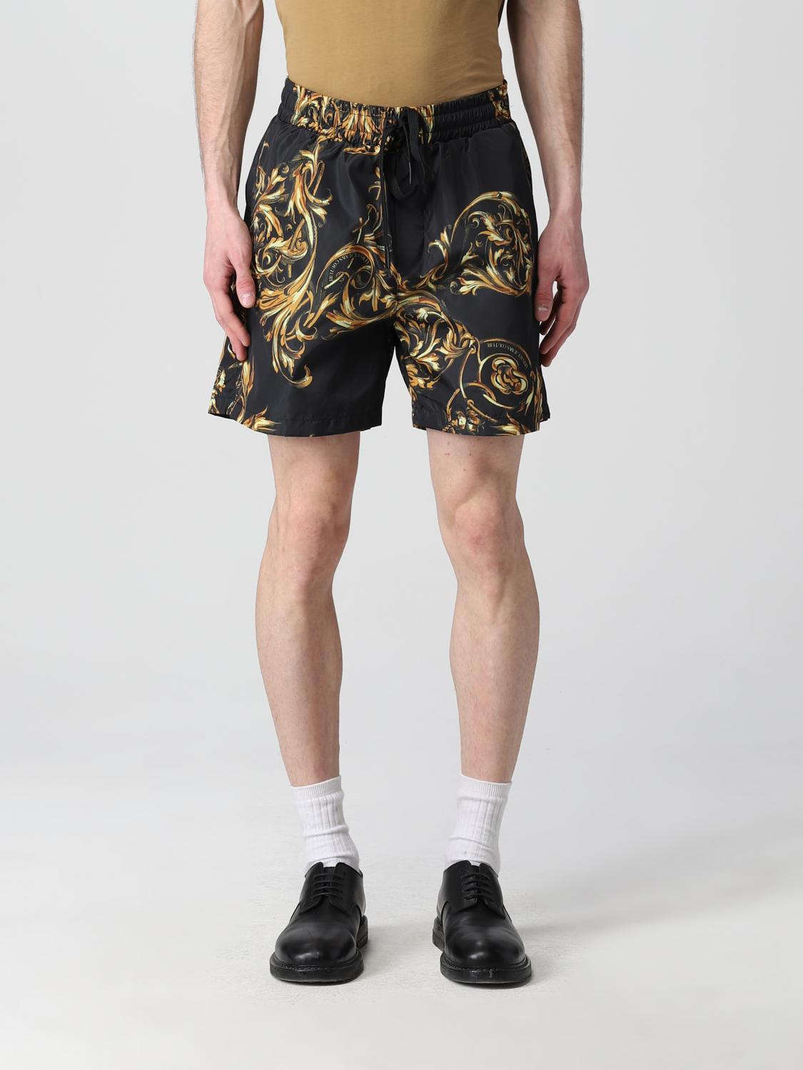 VERSACE JEANS COUTURE: Short men Black Versace Jeans Couture