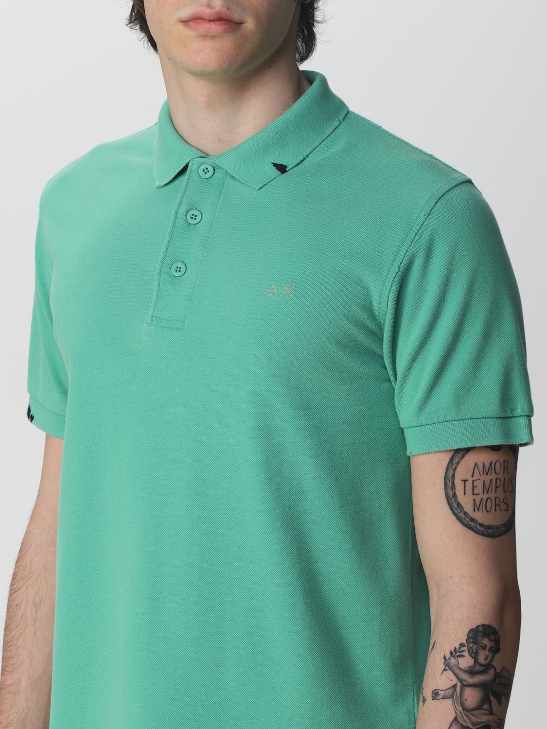 SUN68 POLO: Polo hombre Sun 68, Verde Salvia - Img 3