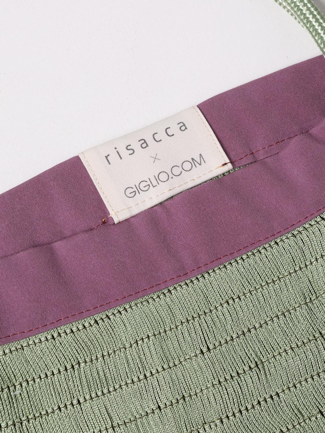 RISACCA PER GIGLIO.COM BOLSO: Bolso reciclado The Wave, Verde - Img 5