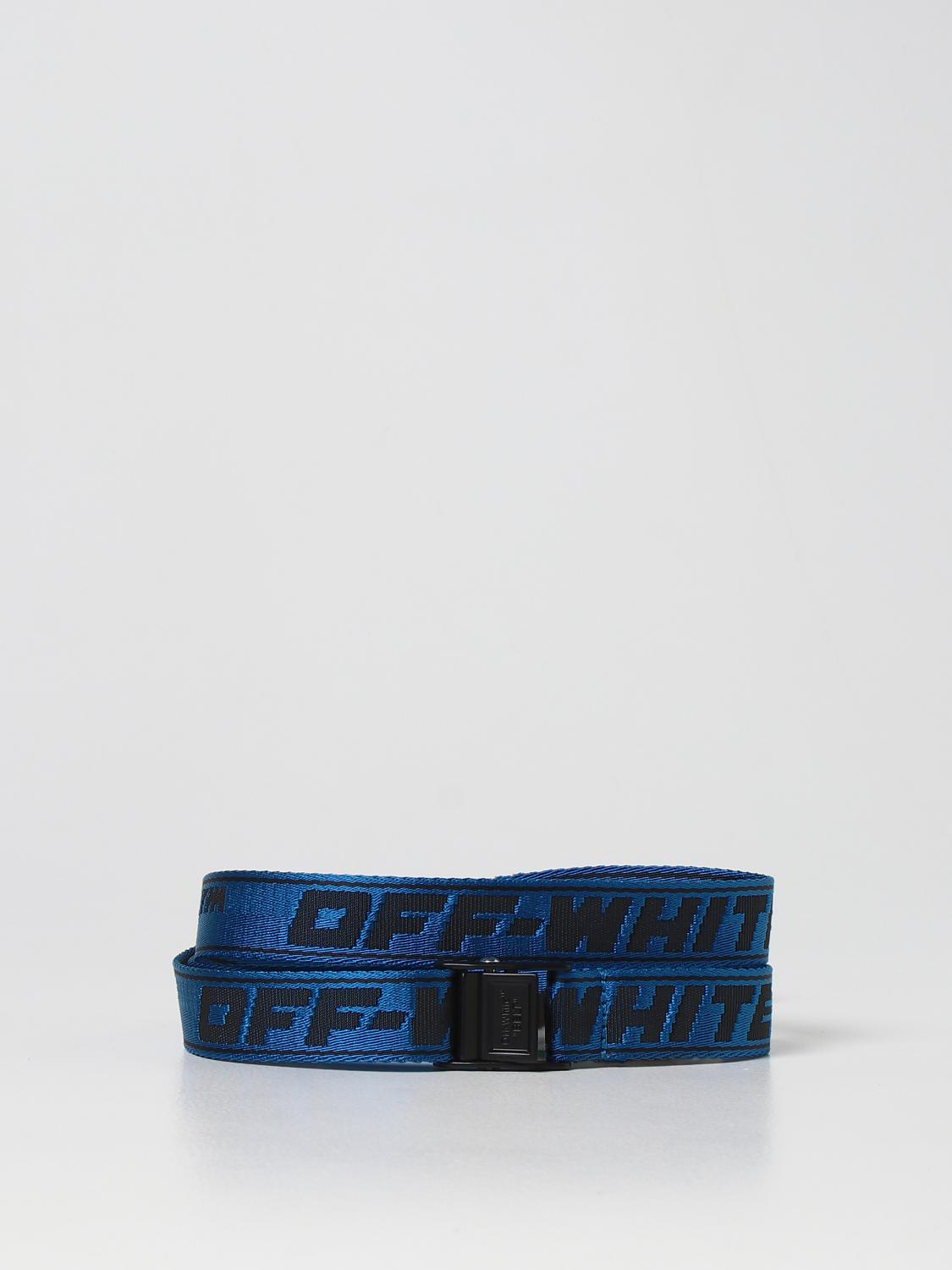 Off-White Tape Industrial Belt 'Blue/Black' – Upper Level 916