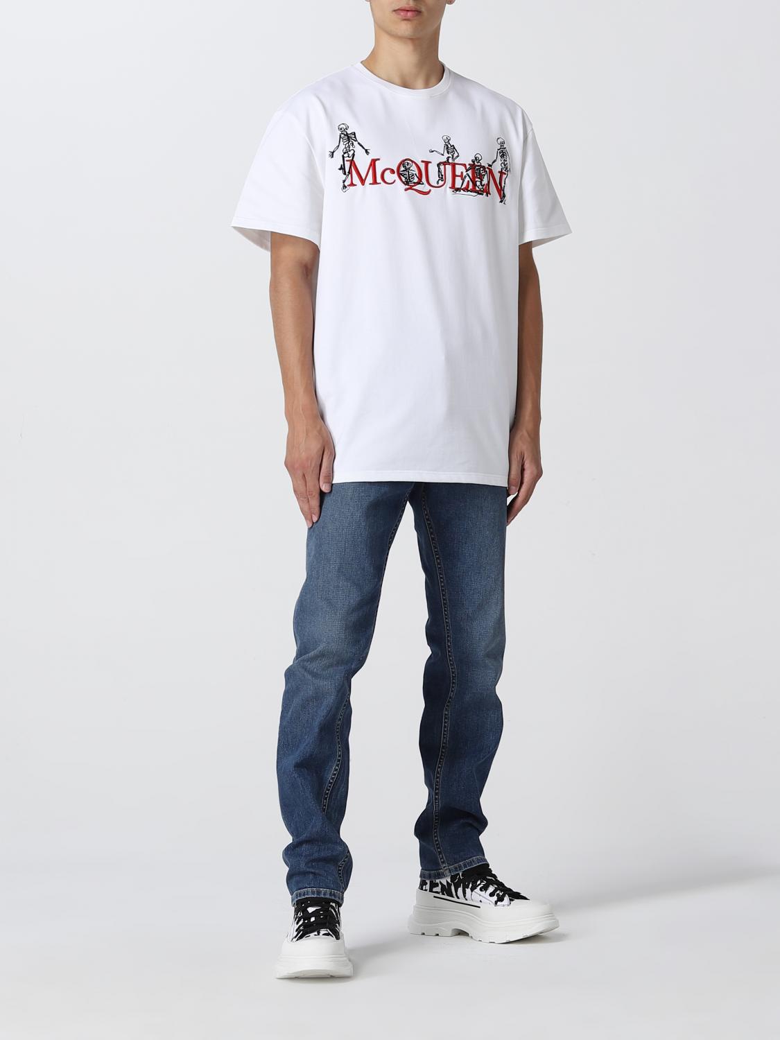 【国内即発】Alexander McQueen ロゴ パッチ Tシャツ McQueen Tシャツ | ホワイト | McQueen JP