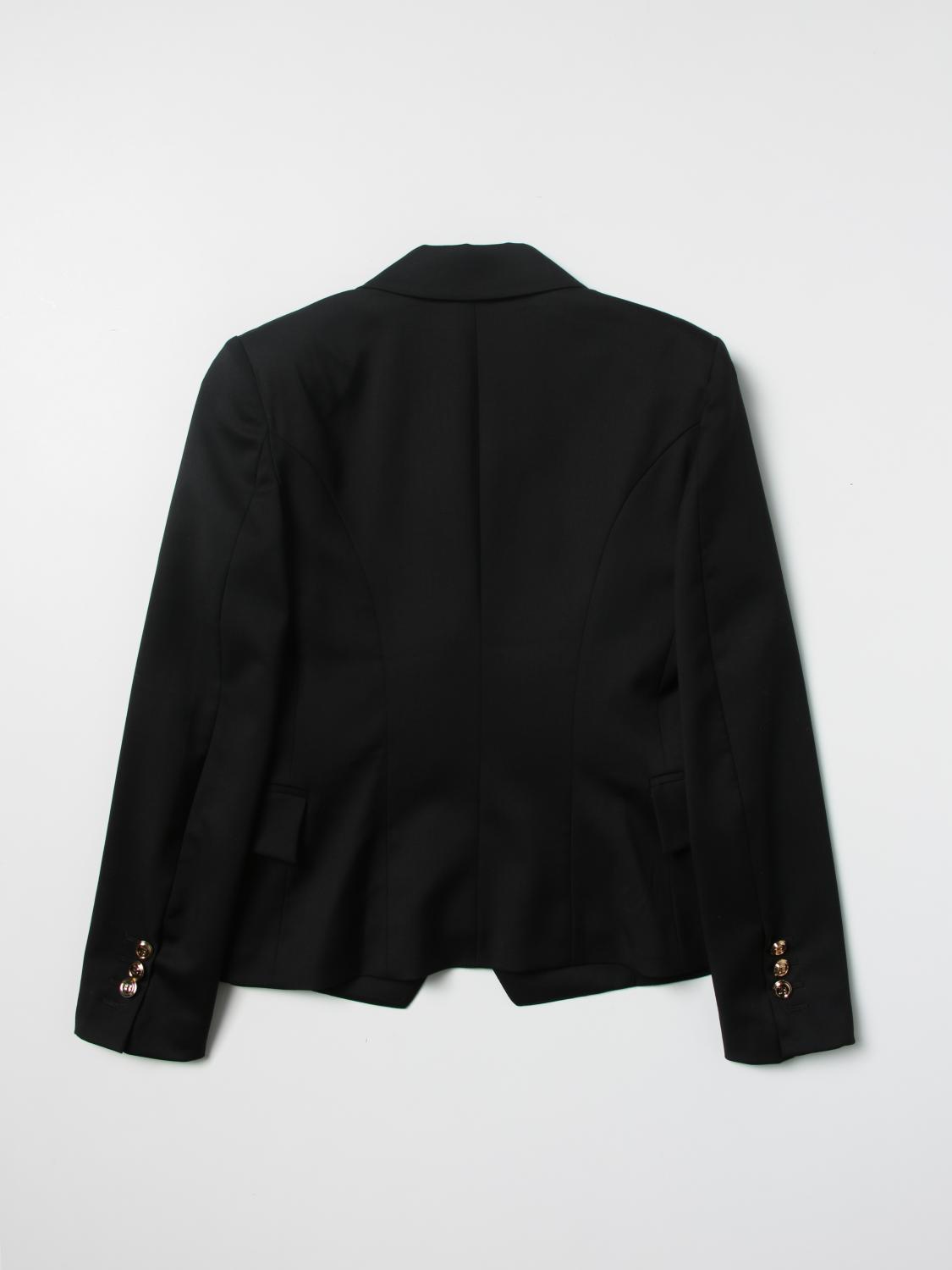 BALMAIN 西装外套: 外套 儿童 Balmain, 黑色 - Img 2