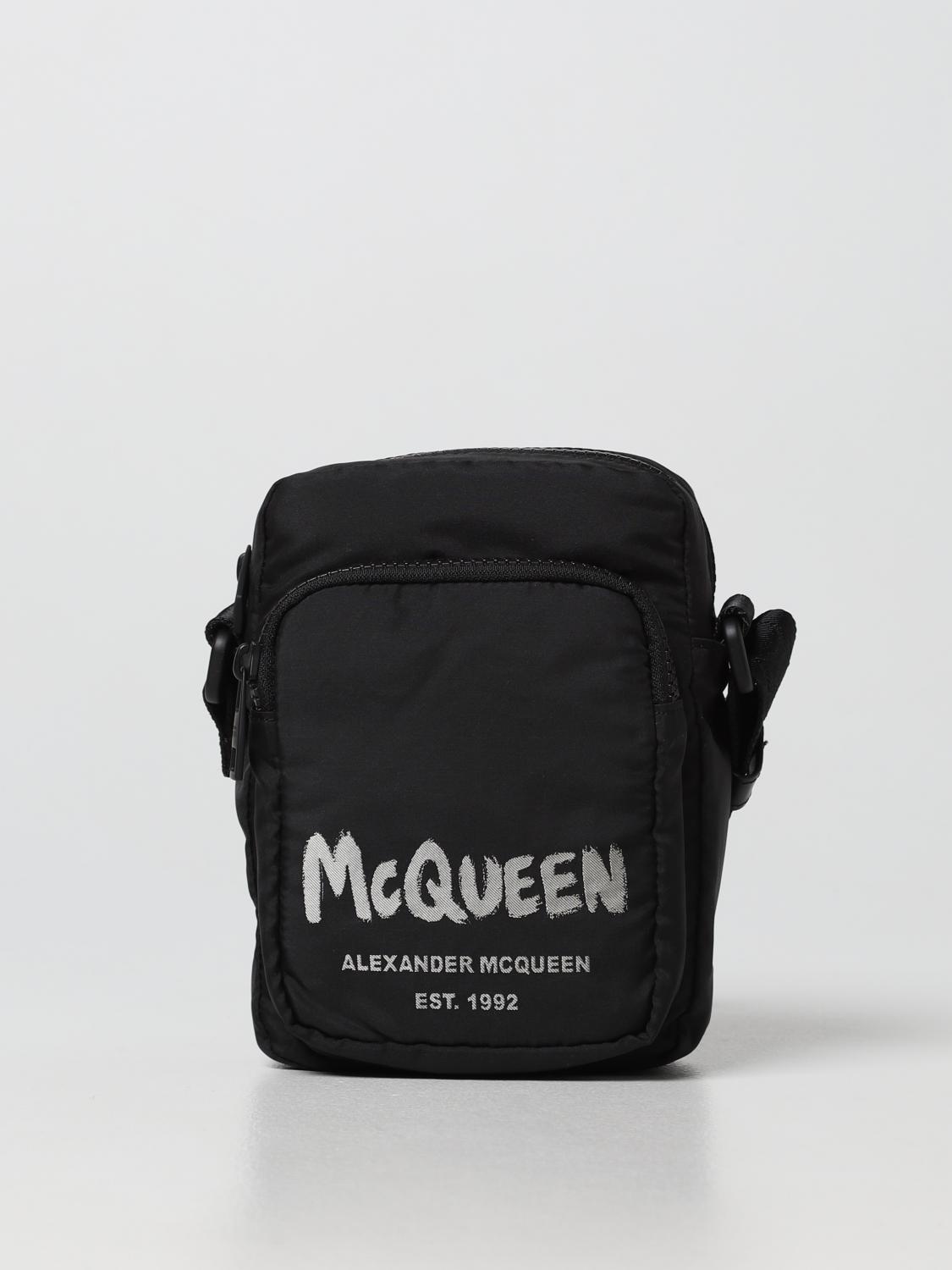 ショルダーバッグ ALEXANDER MCQUEEN BLACK MCQUEEN GRAFFITI CROSSBODY BAG Alexander McQueen Fabric graffiti crossbody bag eyelets