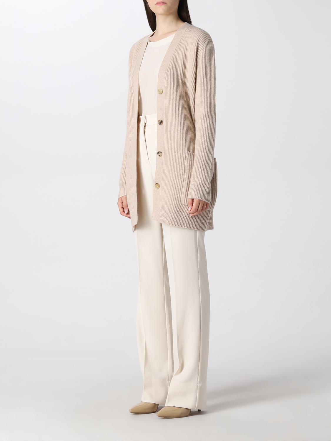 MAX MARA CARDIGAN: Pull femme Max Mara, Beige - Img 3