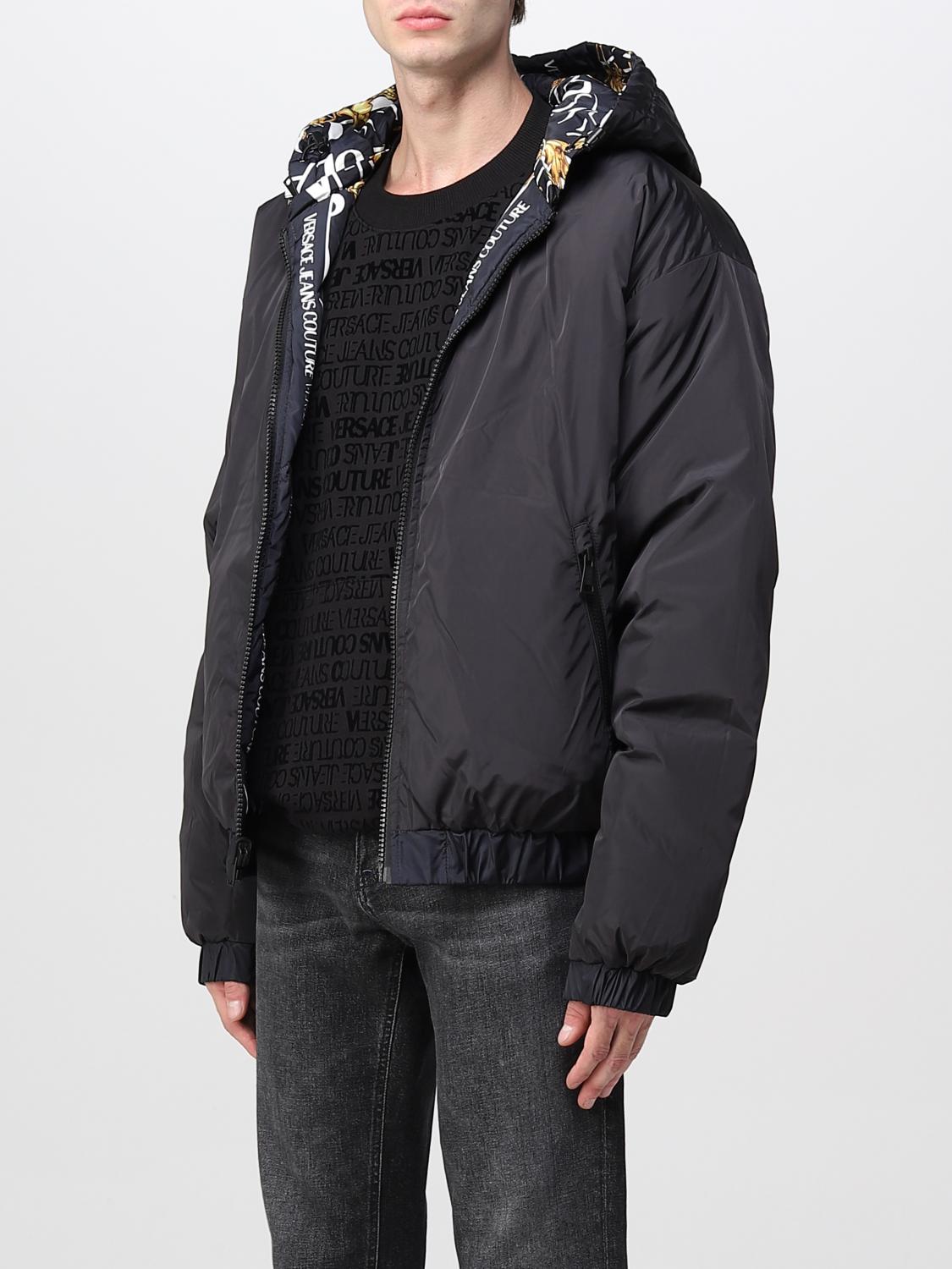 Versace Jeans Couture Coat men - Black | 73GAU416CQS39 | GIGLIO.COM