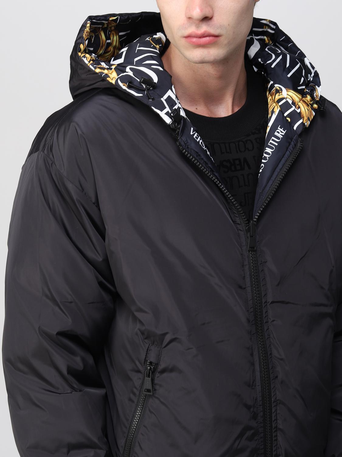 Versace Jeans Couture Coat men - Black | 73GAU416CQS39 | GIGLIO.COM