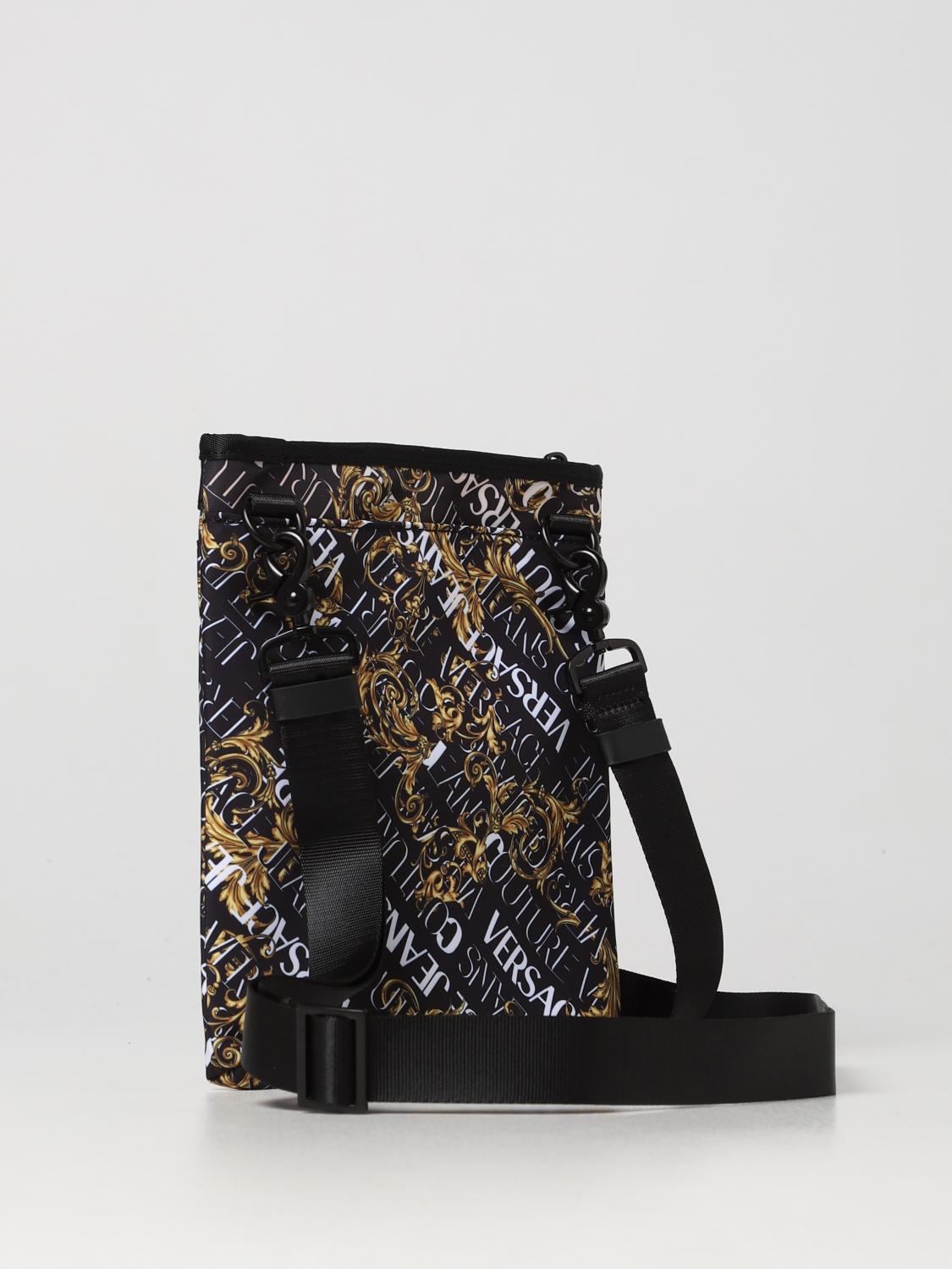 VERSACE JEANS COUTURE BORSA A TRACOLLA: Borsa Baroque Versace Jeans Couture in nylon, Nero - Img 2