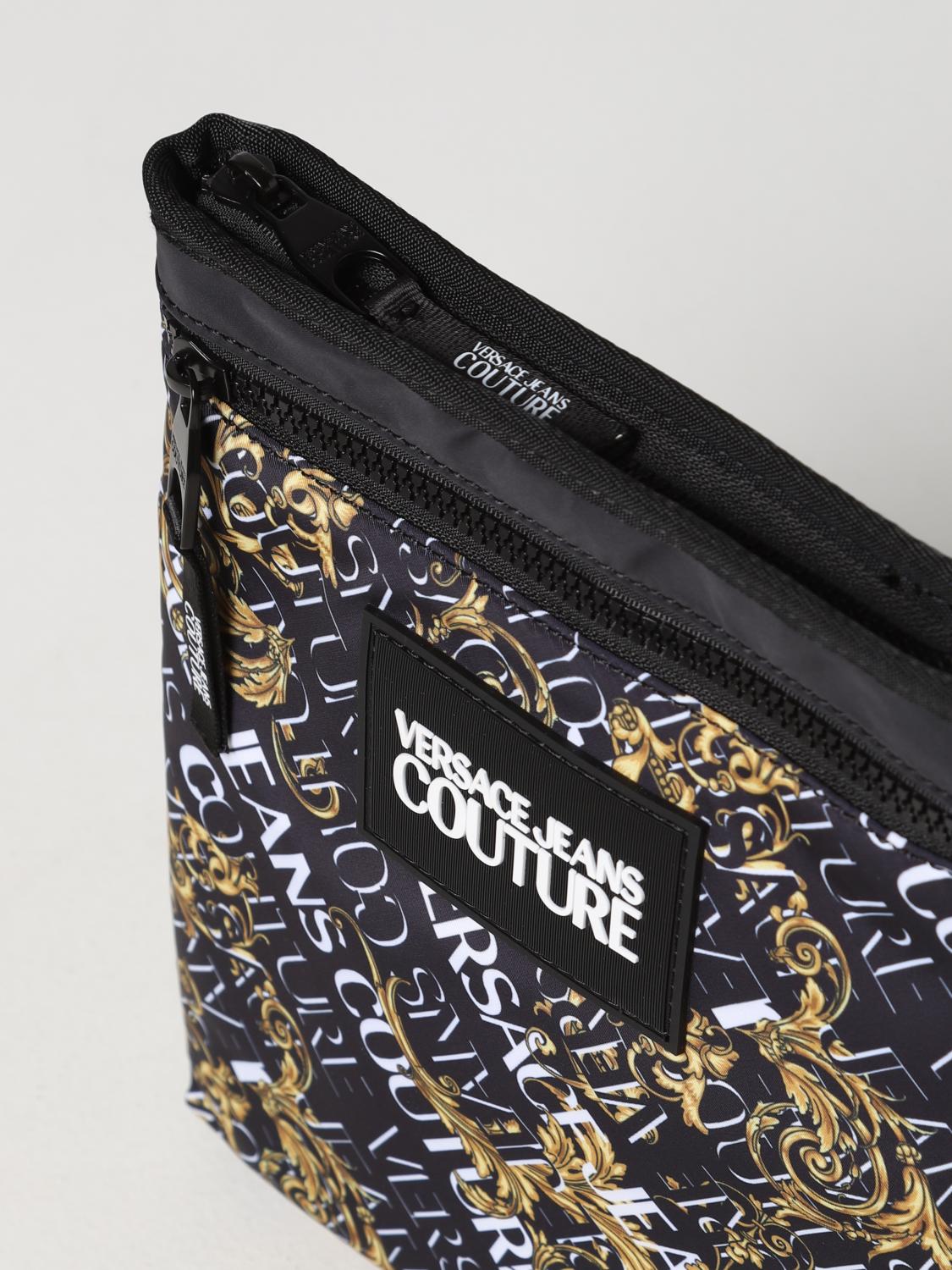 VERSACE JEANS COUTURE BORSA A TRACOLLA: Borsa Baroque Versace Jeans Couture in nylon, Nero - Img 3