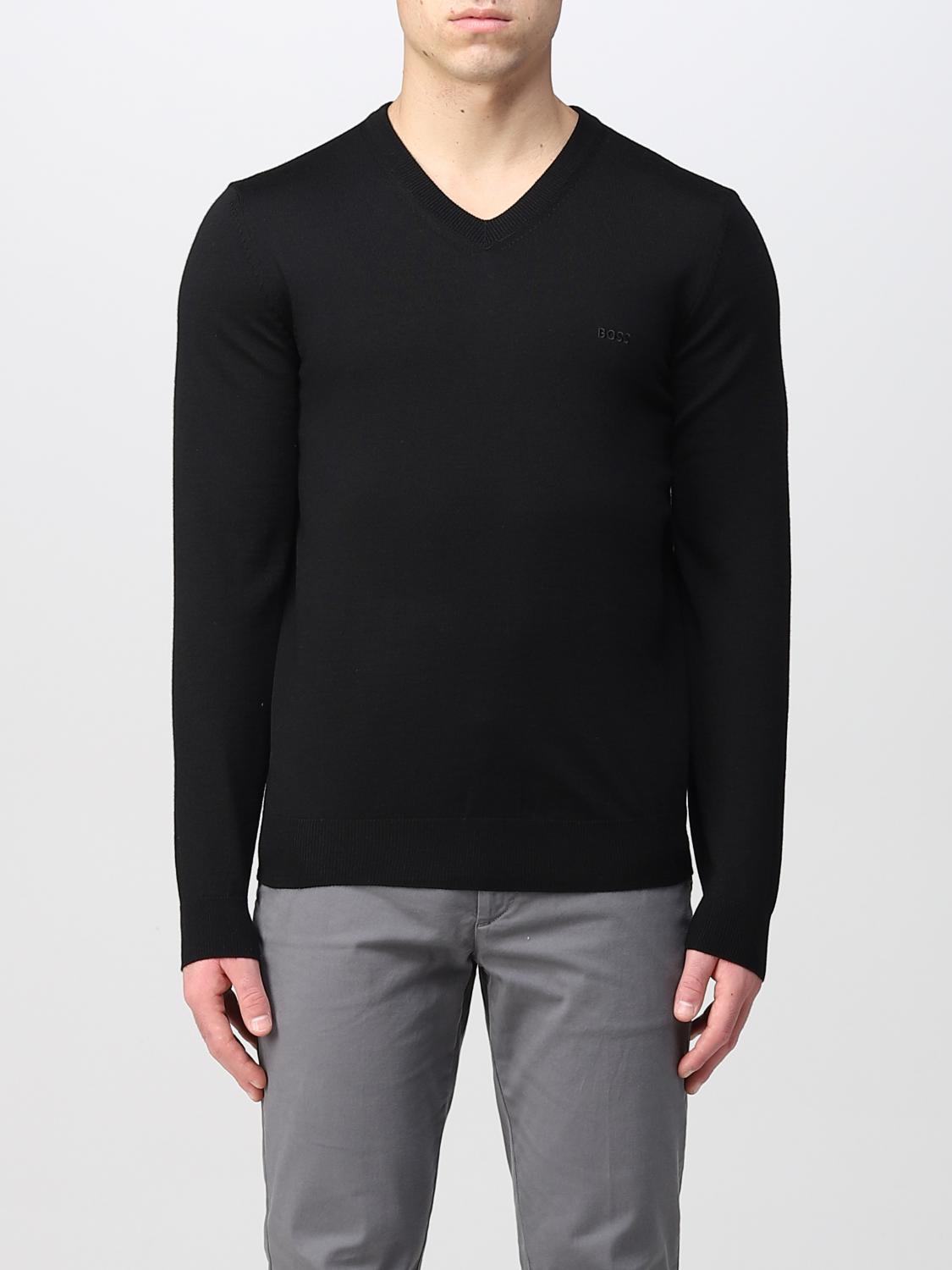 BOSS PULLOVER: Boss Herren Pullover, Schwarz - Img 1