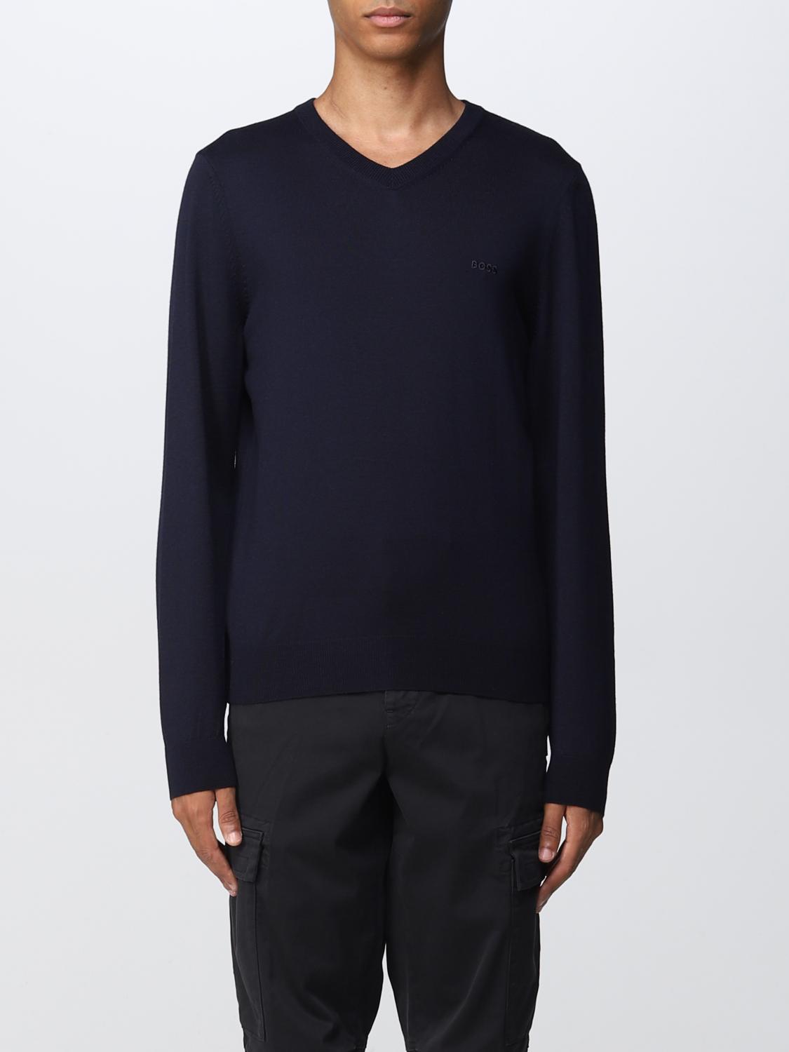BOSS PULL: Pull homme Boss, Bleu - Img 1