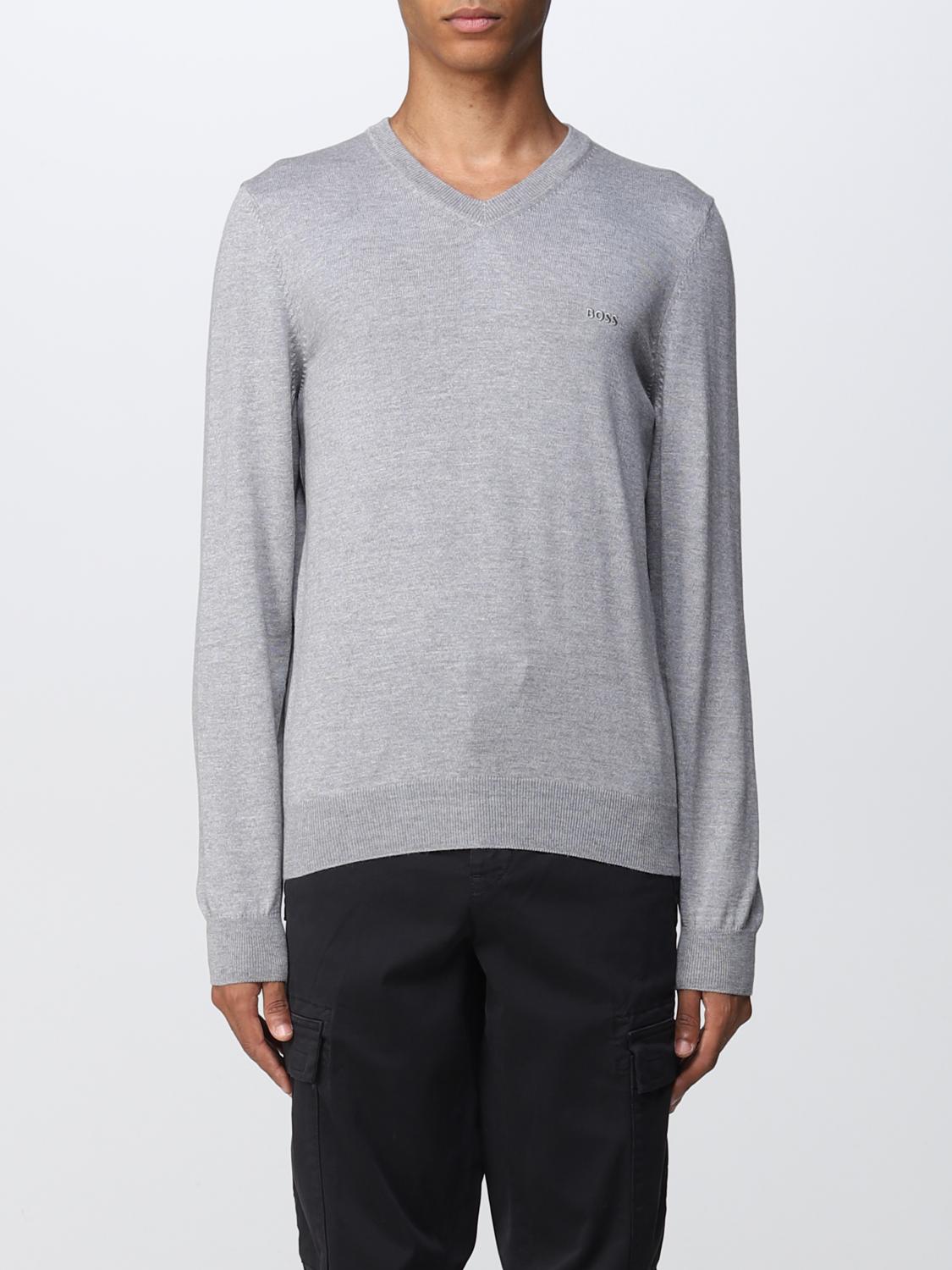 BOSS PULLOVER: Boss Herren Pullover, Grau - Img 1