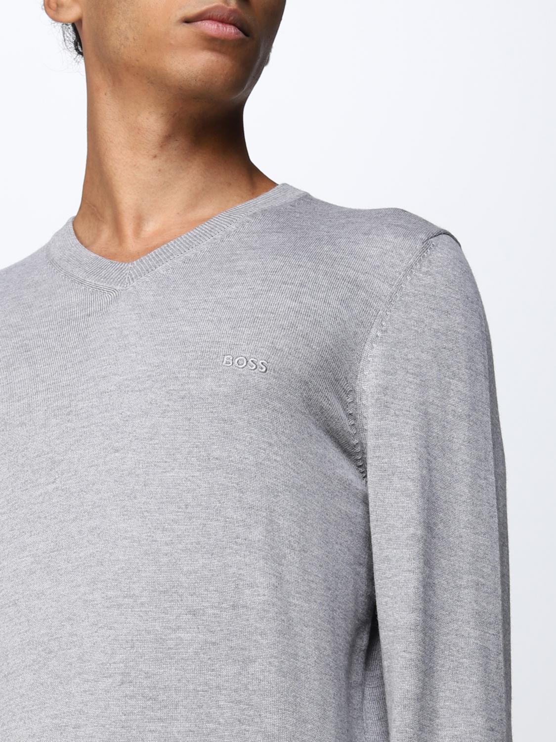 BOSS PULLOVER: Boss Herren Pullover, Grau - Img 3