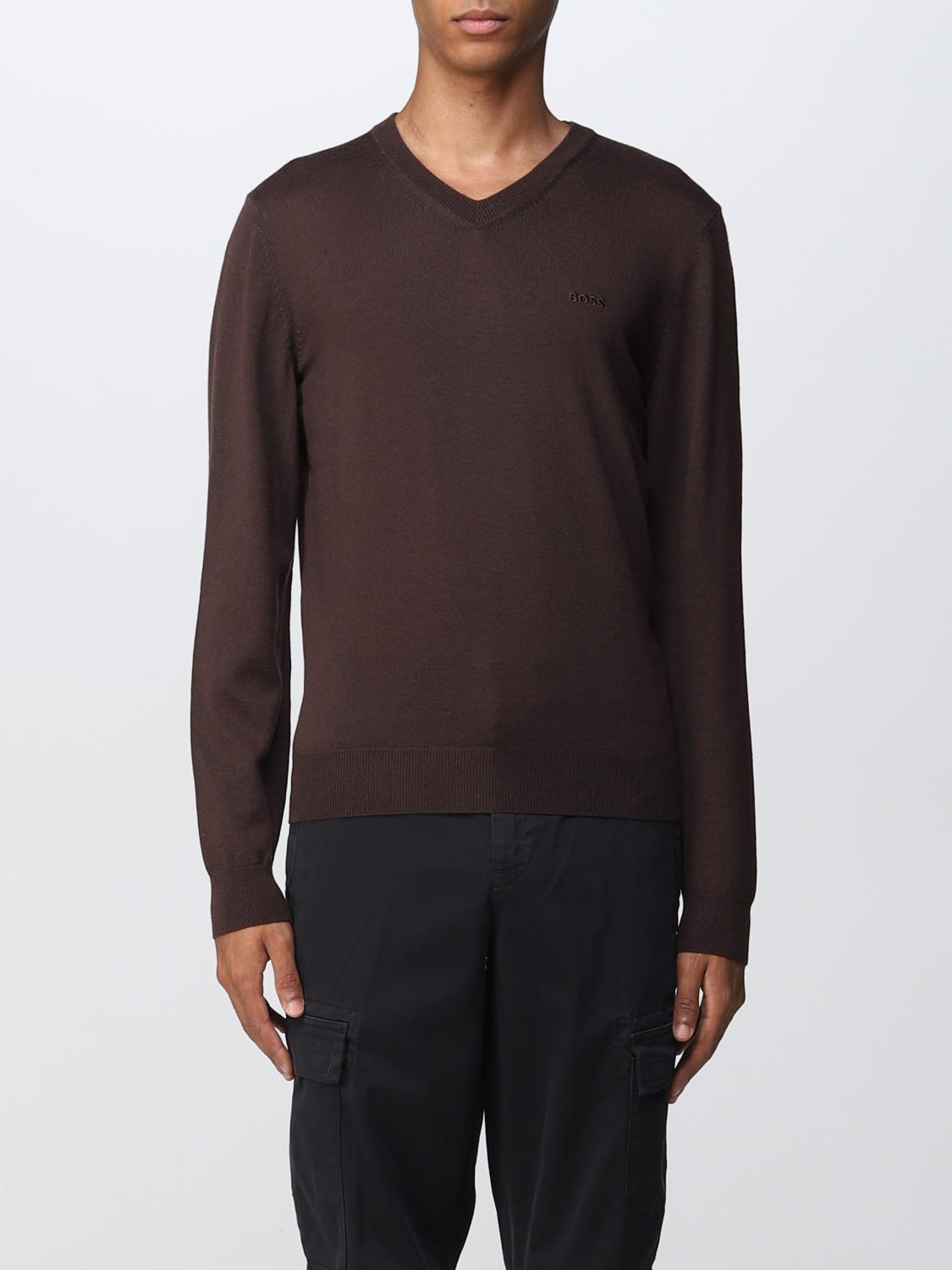 BOSS PULLOVER: Boss Herren Pullover, Braun - Img 1