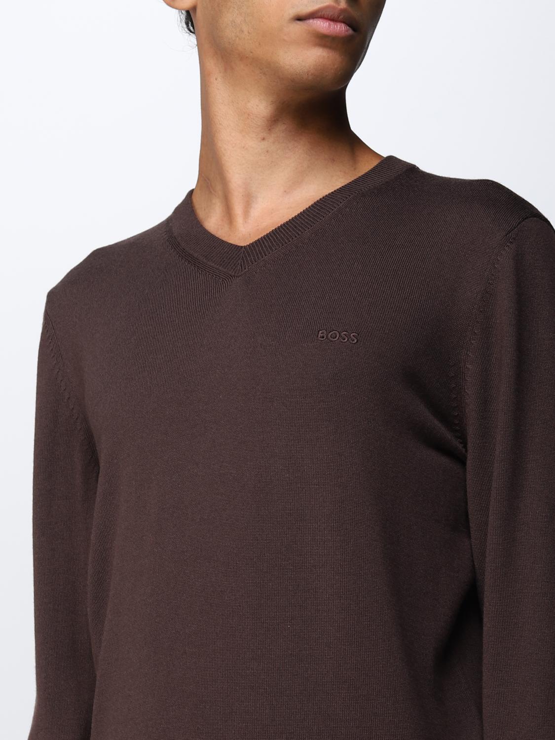 BOSS PULLOVER: Boss Herren Pullover, Braun - Img 3