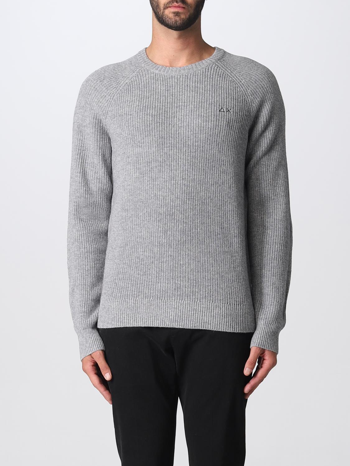 SUN68 SWEATER: Sweater men Sun 68, Grey - Img 1